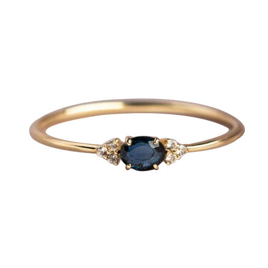 Art Deco Birthstone Ring